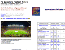 Tablet Screenshot of barcelonatickets.com